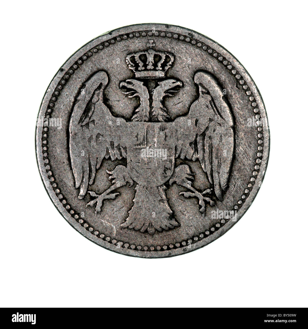 Serbian Coin 1884 Stock Photo