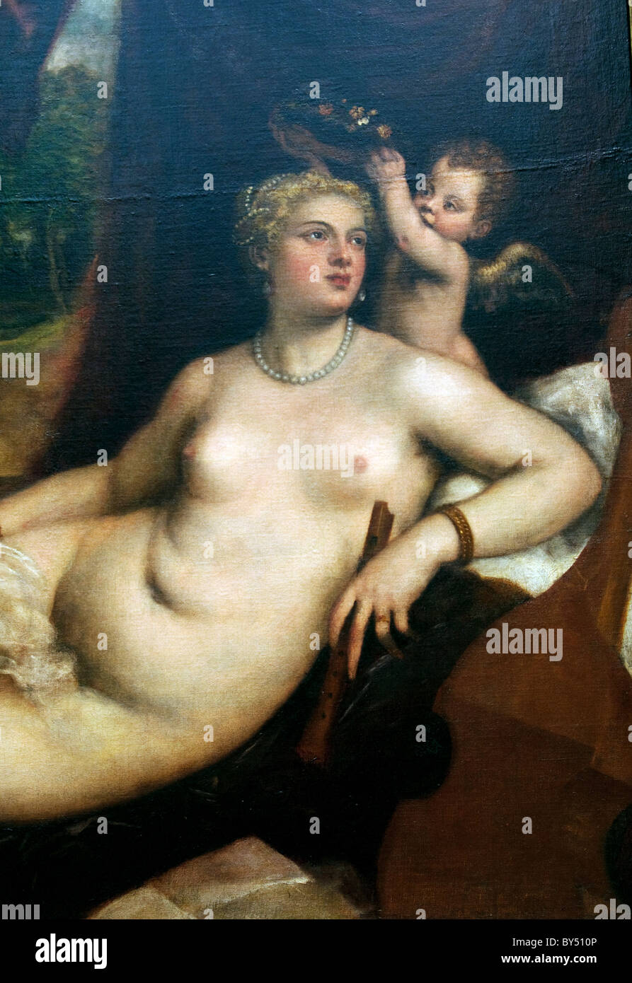 Detail: Mars and Venus United by Love, 1570s, by Paolo Veronese Paolo Caliari Stock Photo
