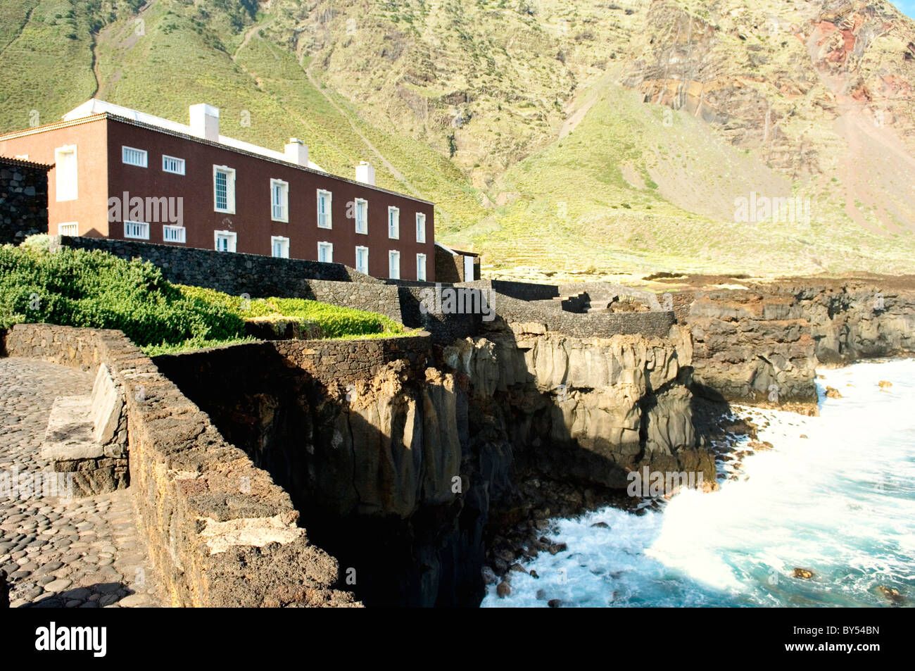 El Hierro, Canary Islands. The Hotel Balneario Pozo de la Salud. A spa hotel based on a local curative mineral water spring Stock Photo