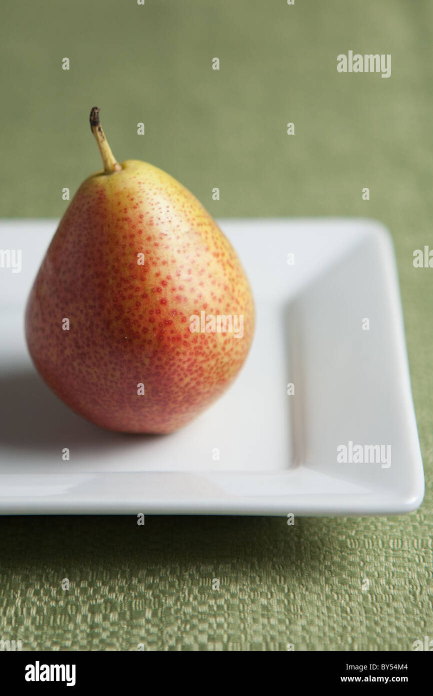 One forelle pear in a simple environment Stock Photo