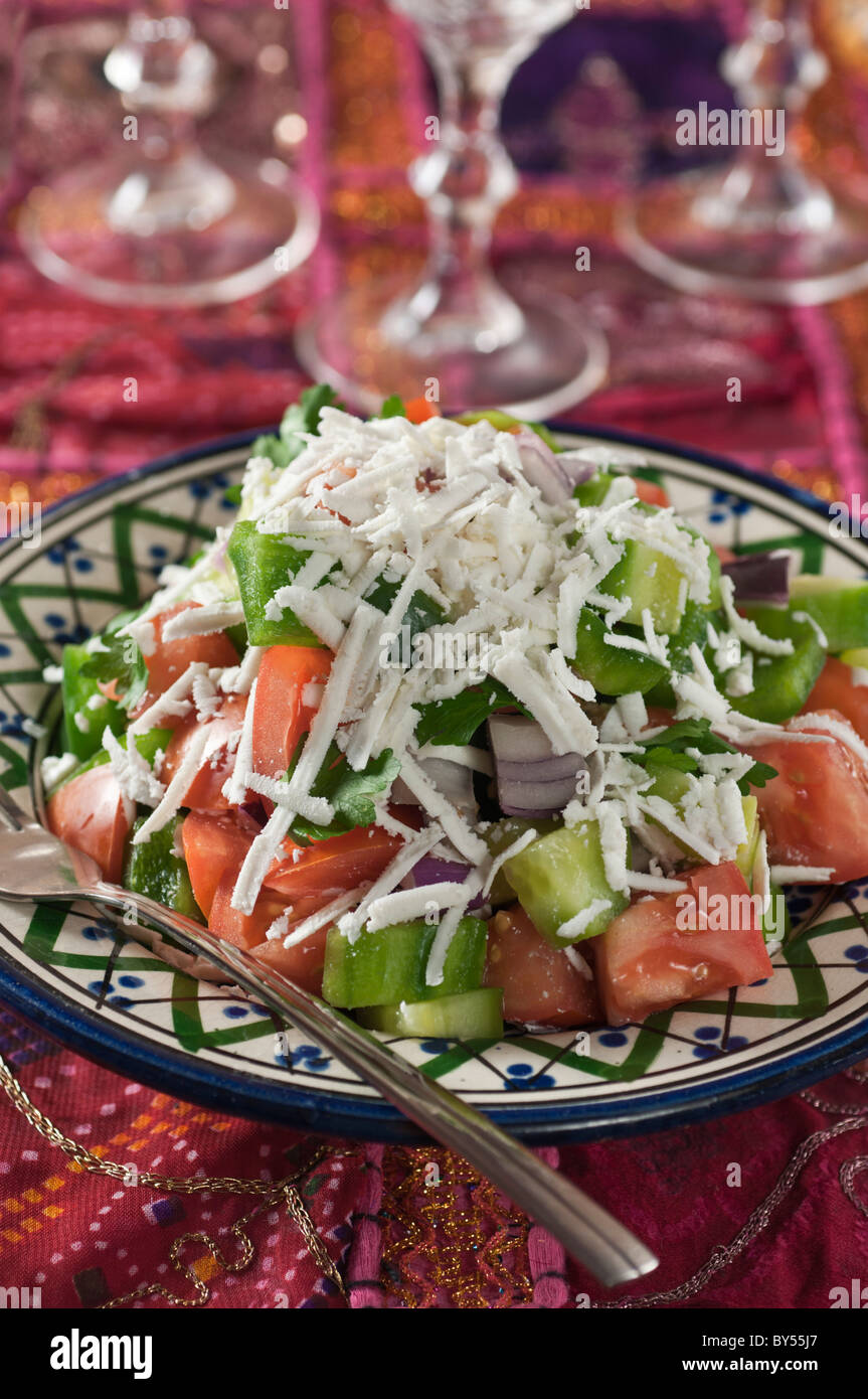 Shopska salad. Bulgaria food Stock Photo