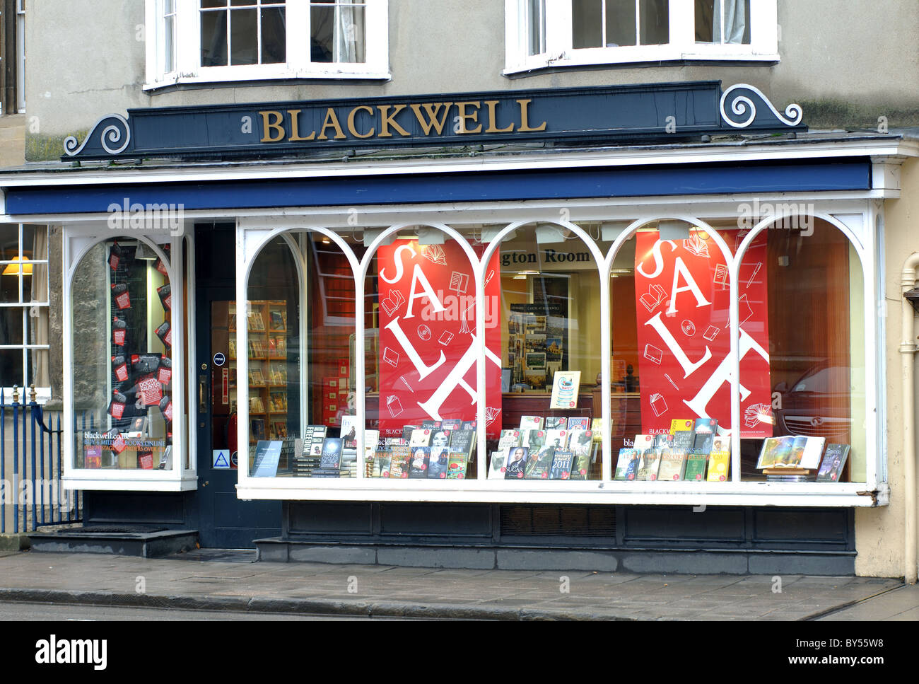 Blackwell bookshop, Broad Street, Oxford, Oxfordshire, England, UK Stock Photo