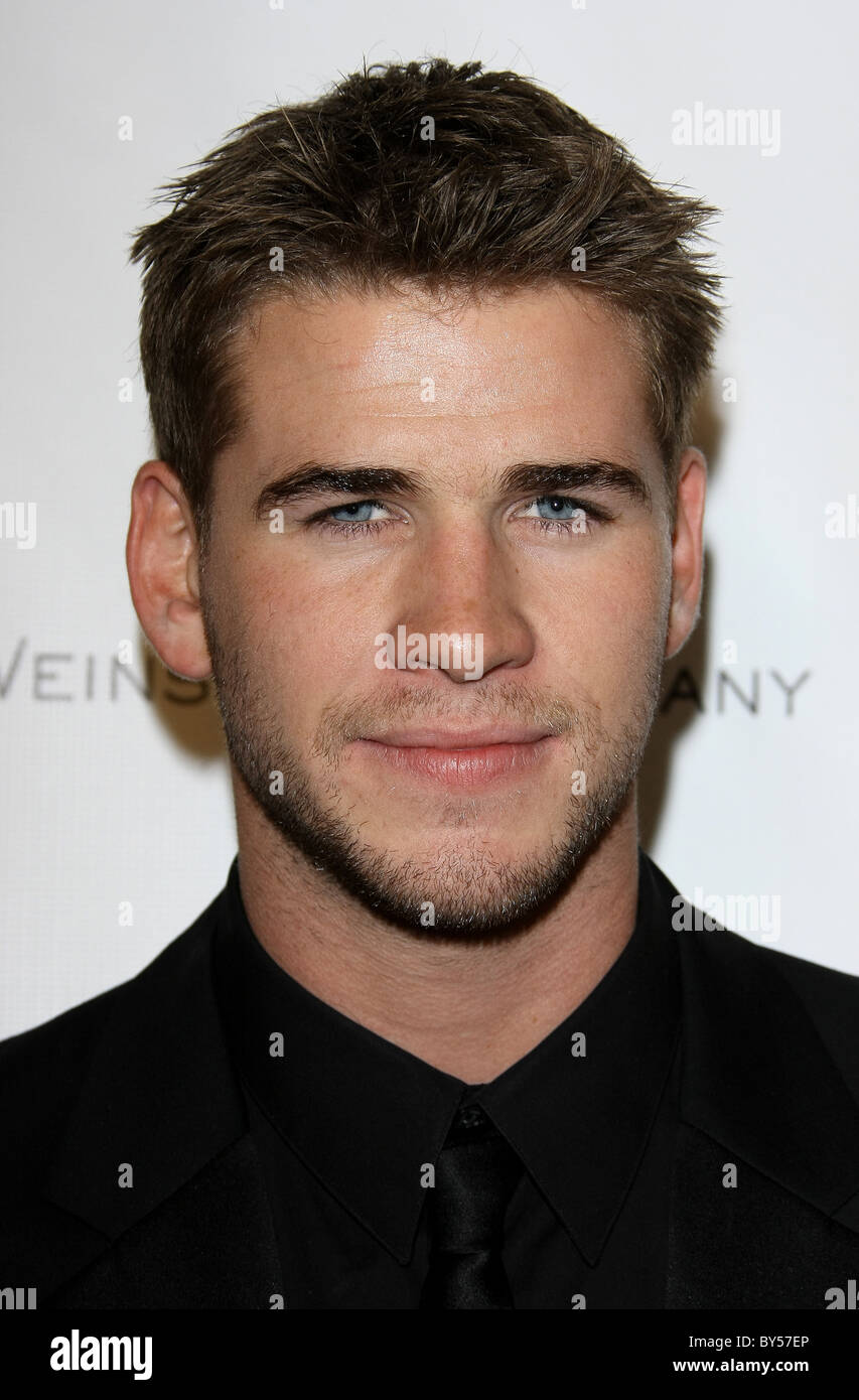 LIAM HEMSWORTH RELATIVITY MEDIA AND THE WEINSTEIN COMPANY 2011 GOLDEN GLOBES AFTER PARTY BEVERLY HILLS LOS ANGELES CALIFORNIA Stock Photo
