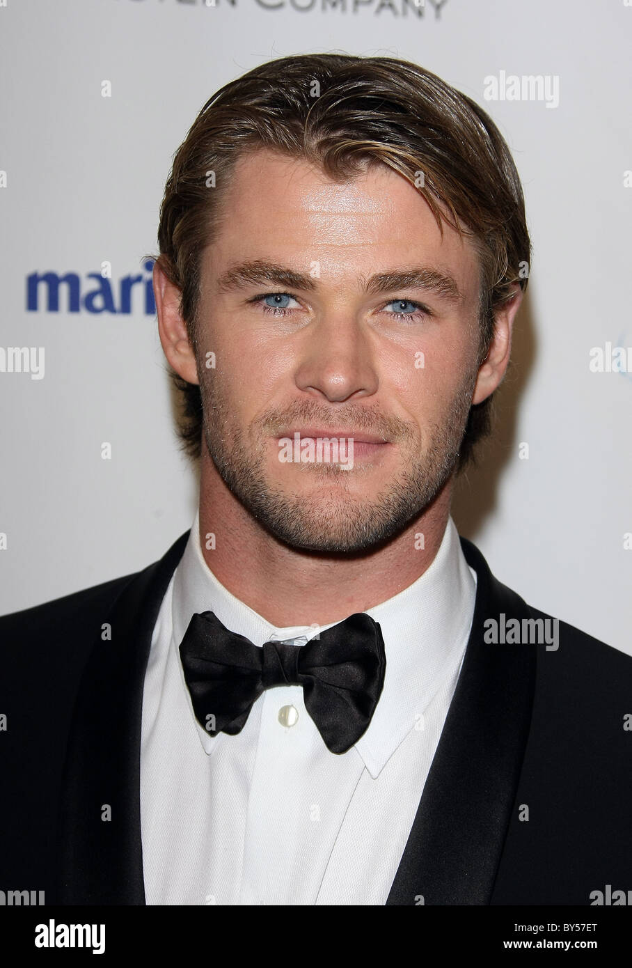 CHRIS HEMSWORTH RELATIVITY MEDIA AND THE WEINSTEIN COMPANY 2011 GOLDEN GLOBES AFTER PARTY BEVERLY HILLS LOS ANGELES CALIFORNIA Stock Photo