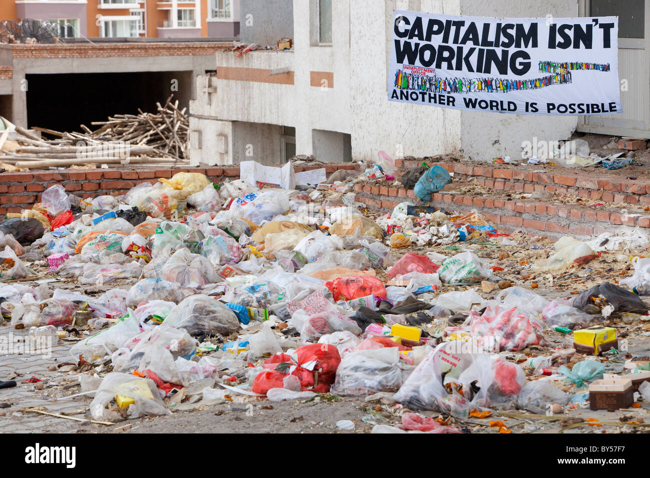 Rubbish in Dongsheng,China Stock Photo Alamy
