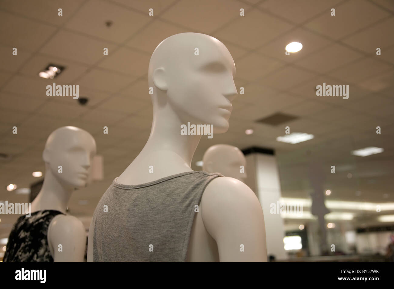 Mannequins on shop floor in Cape Town Stock Photo Alamy