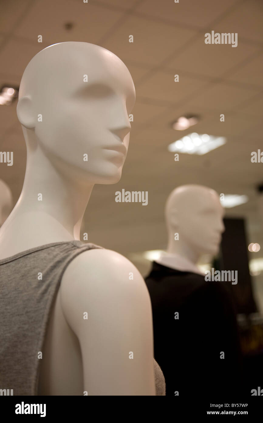 Mannequins on shop floor in Cape Town Stock Photo Alamy