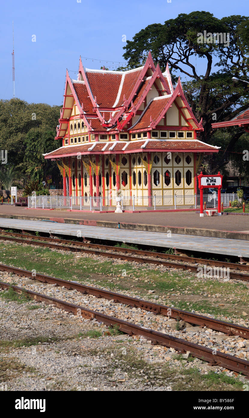 Royal Waiting Room Train Station Hua Hin Thailand Stock Photo