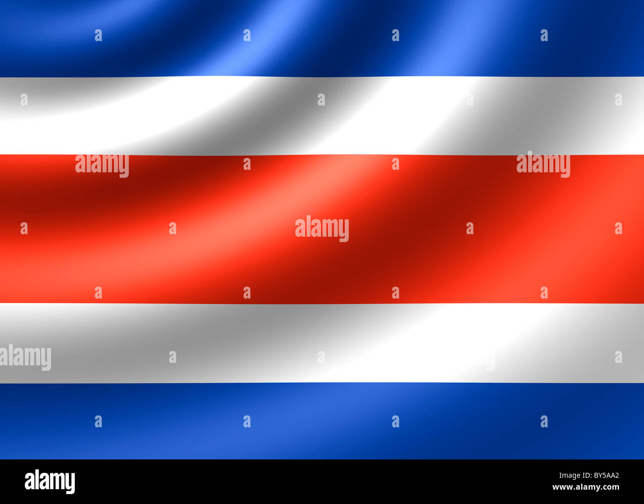 Costa Rica flag Stock Photo
