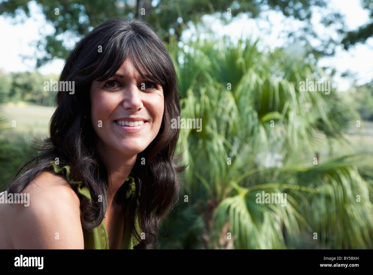 Mature woman outdoors hi-res stock photography and images - Alamy