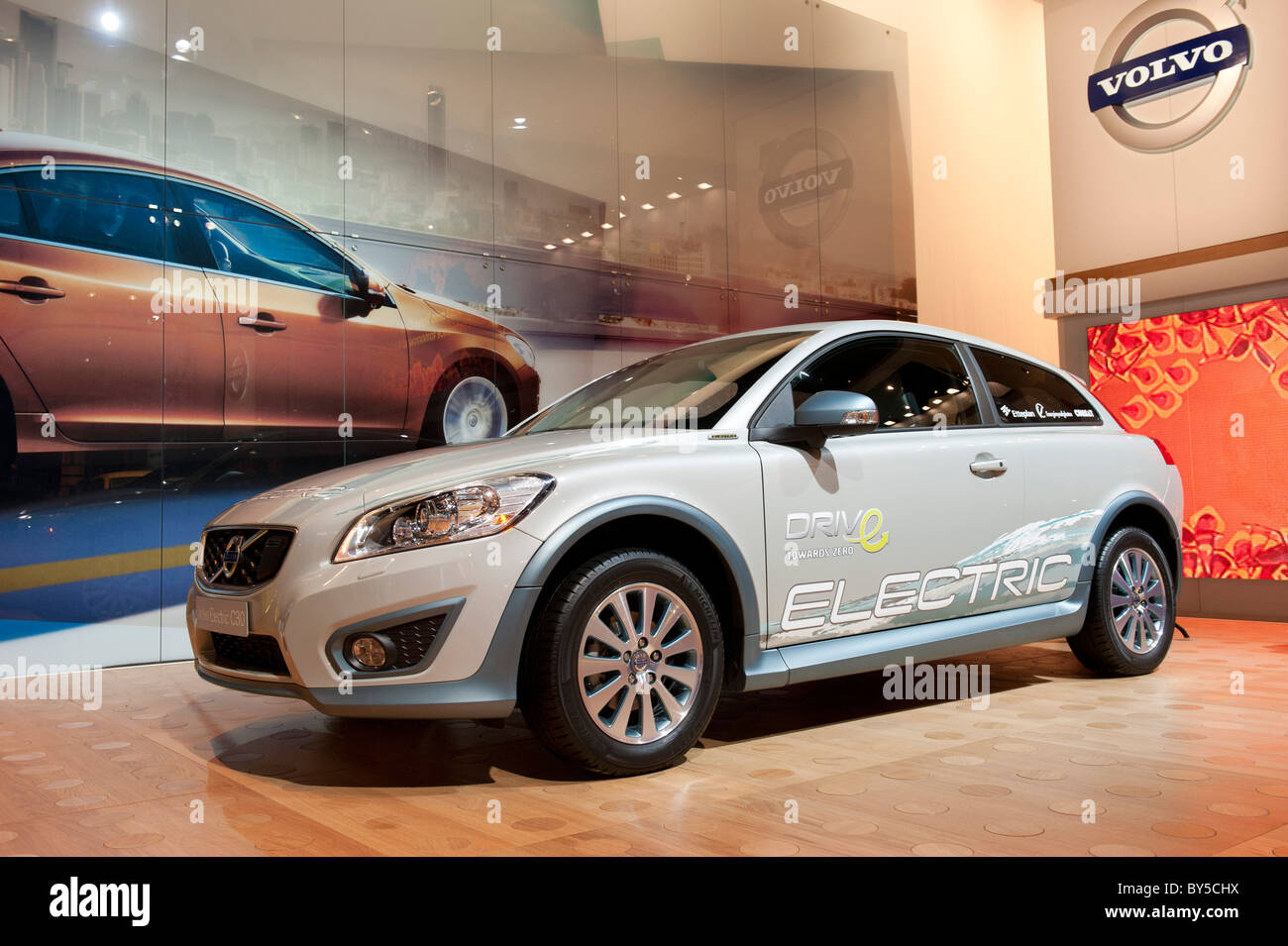 Volvo Electric C30 at the 2011  North American International Auto Show in Detroit Stock Photo