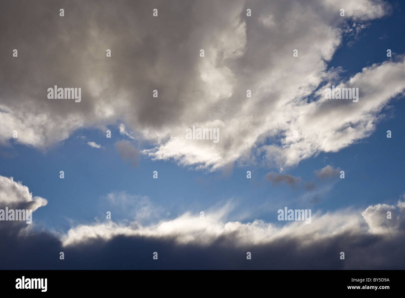 Cloudy blue sky at Anza-Borrego Desert State Park in SanDiego County, California, USA. Stock Photo