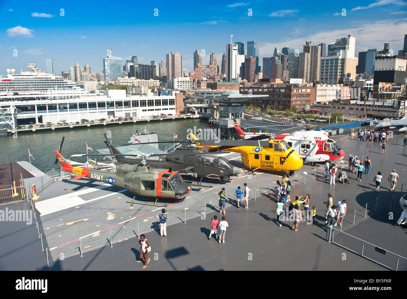 The Aircraft Carrier "Intrepid", Sea-Air-Space Museum, New York City Stock Photo
