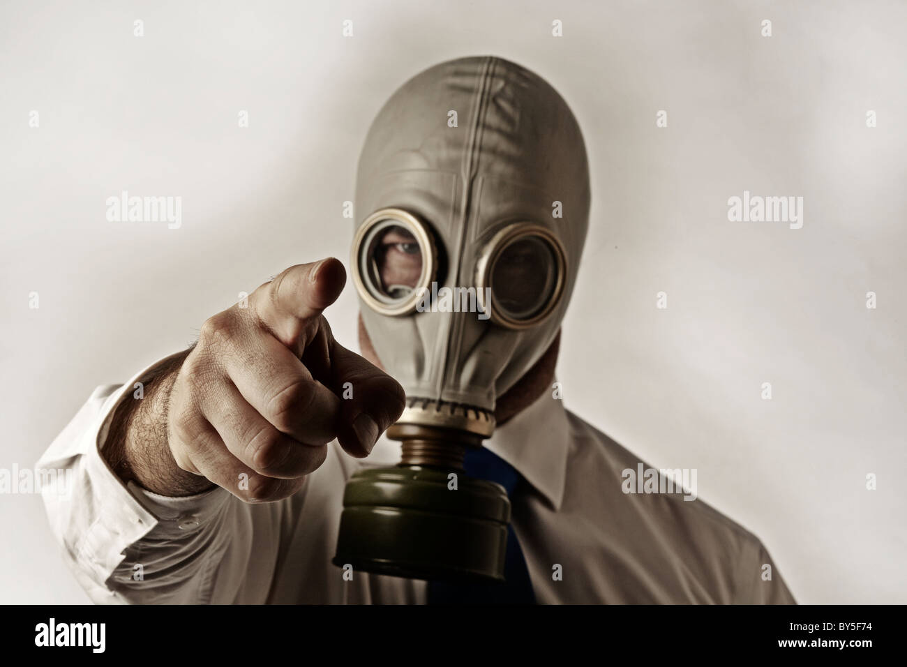 man wearing a gas mask Stock Photo - Alamy
