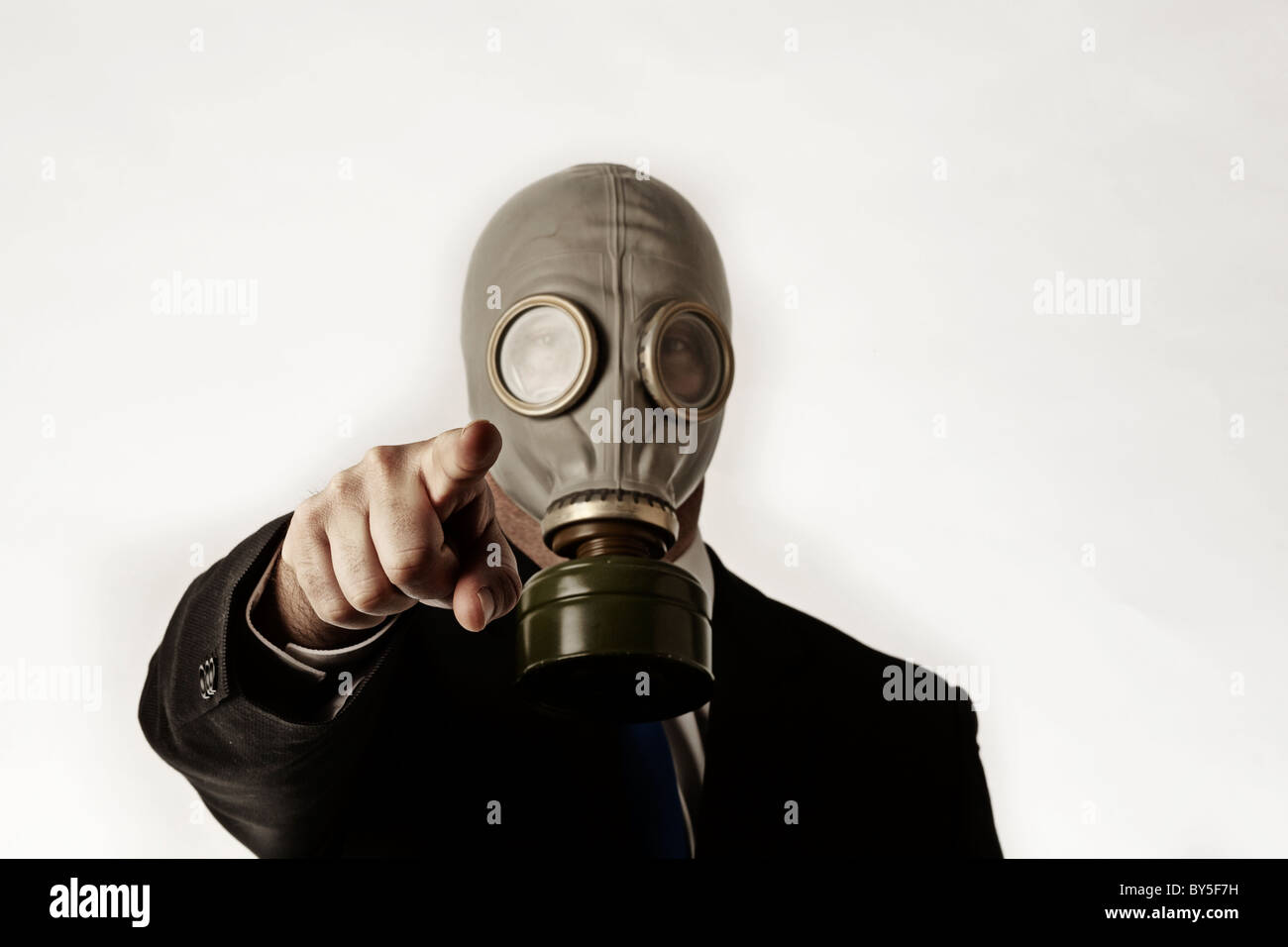 man wearing a gas mask Stock Photo - Alamy