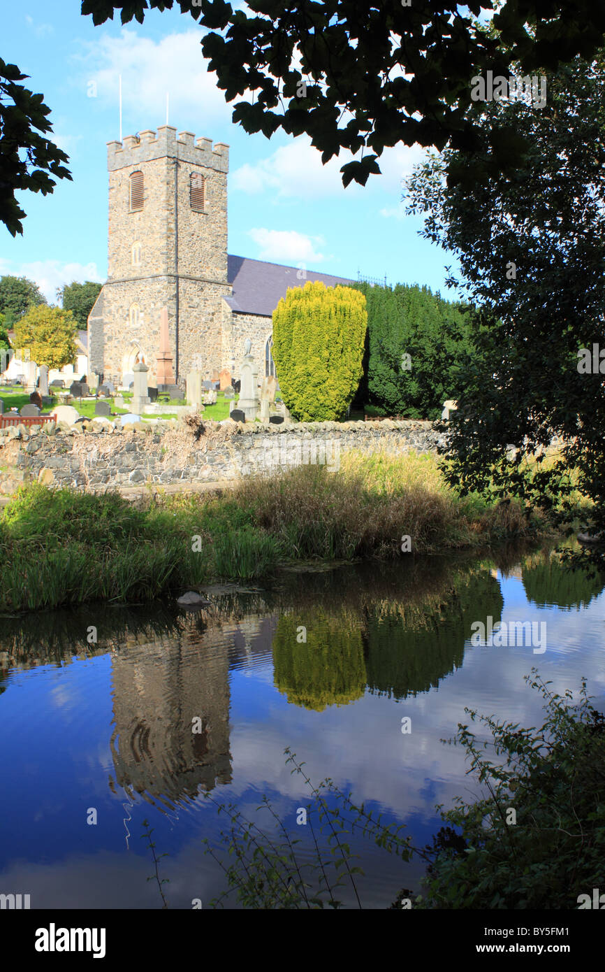 Dromore Cathedral by the River Lagan in Dromore, County Down, Northern Ireland Stock Photo