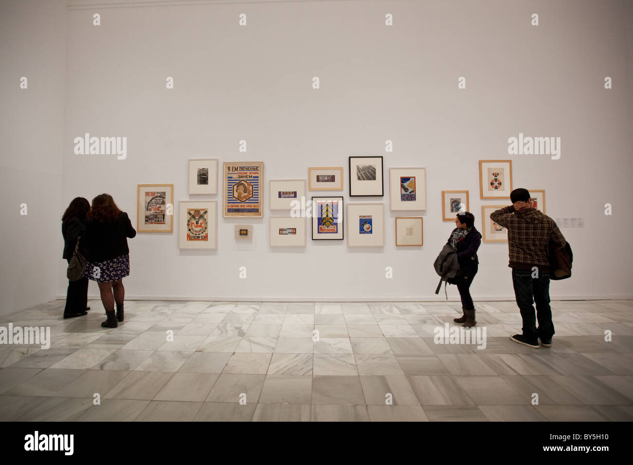 Alexander Rodchenko exhibit at the Reina Sofia Museum in Madrid, Spain. Stock Photo