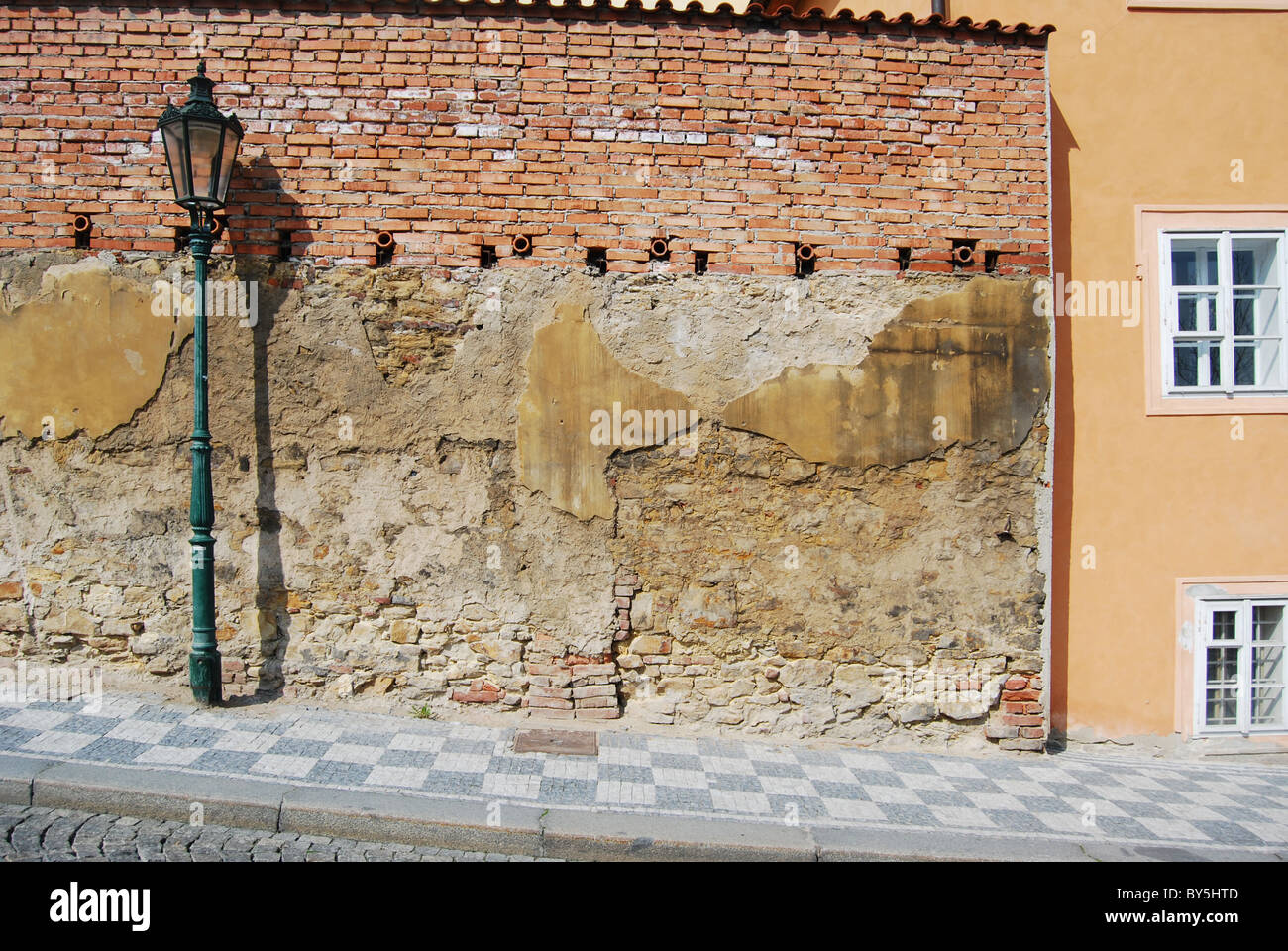 Wall in Prague Stock Photo Alamy