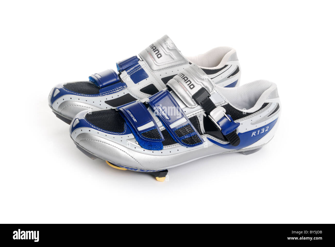 Road cycling shoes Stock Photo