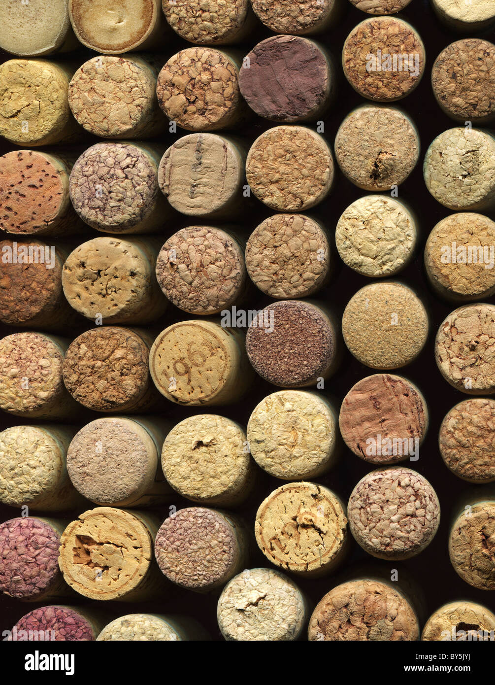 used wine cork stoppers Stock Photo