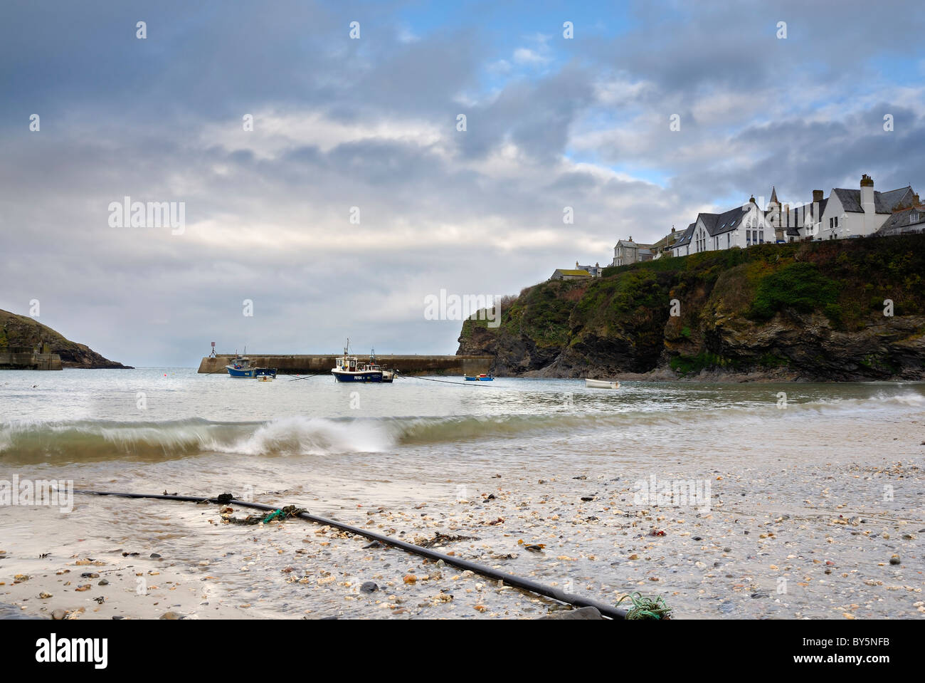 Port Isaac harbour, N. Cornwall, UK Stock Photo Alamy