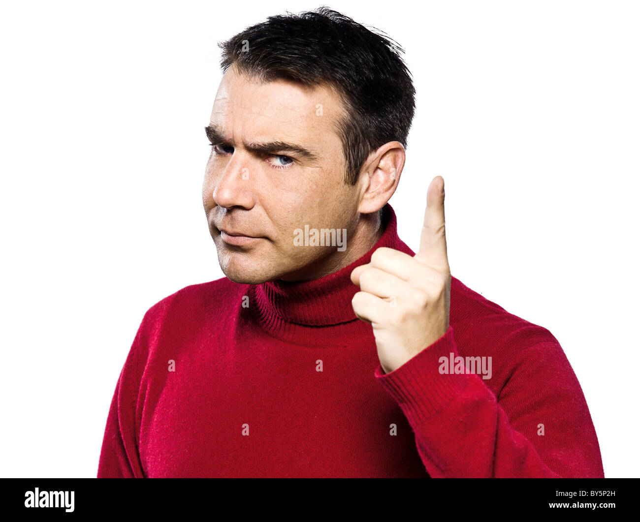 Waist up portrait caucasian man Cut Out Stock Images & Pictures - Alamy