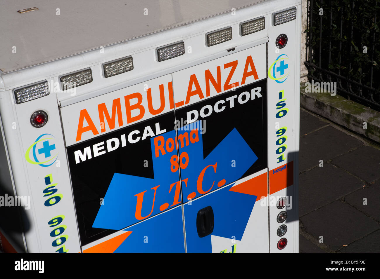 ambulance Emergency car 'medical doctor'  Rome Italy Europe European Stock Photo