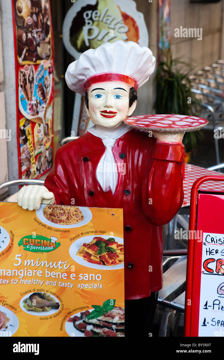 sign waiter dummy Stock Photo Alamy