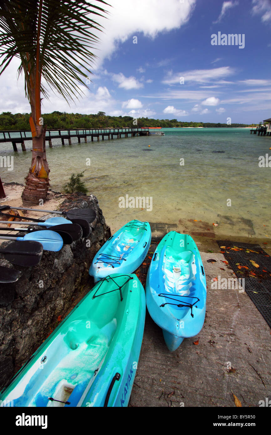 WATERCRAFT VANUATU RESORT BDB Stock Photo