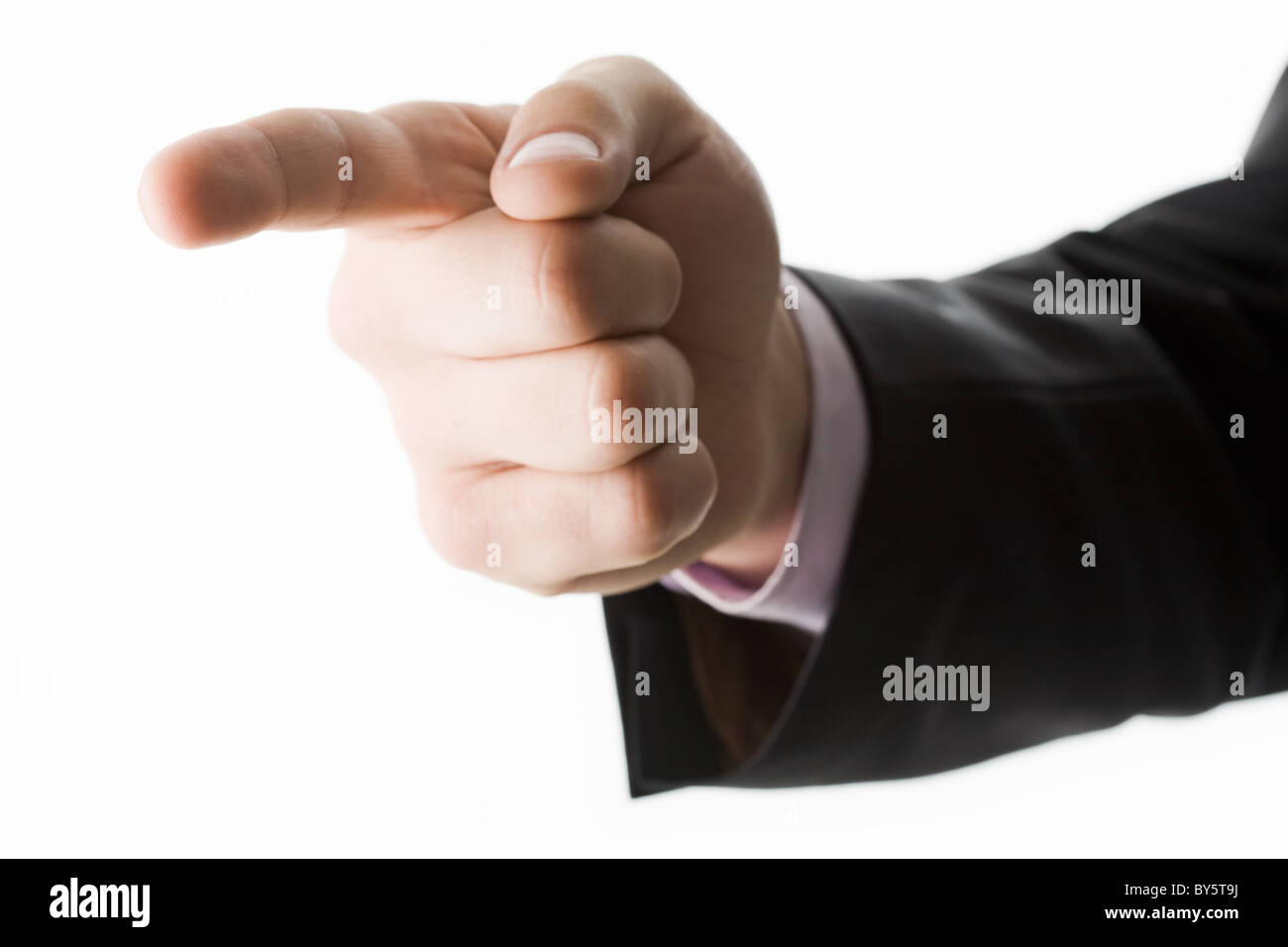 Forefinger Pointing Photo of human hand with forefinger pointing straight Stock Photo - Alamy