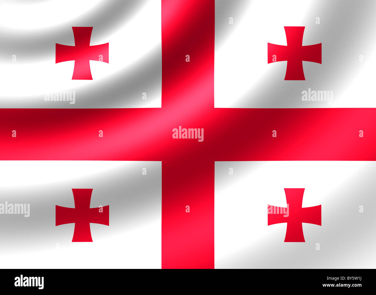 Georgia flag hi-res stock photography and images - Alamy