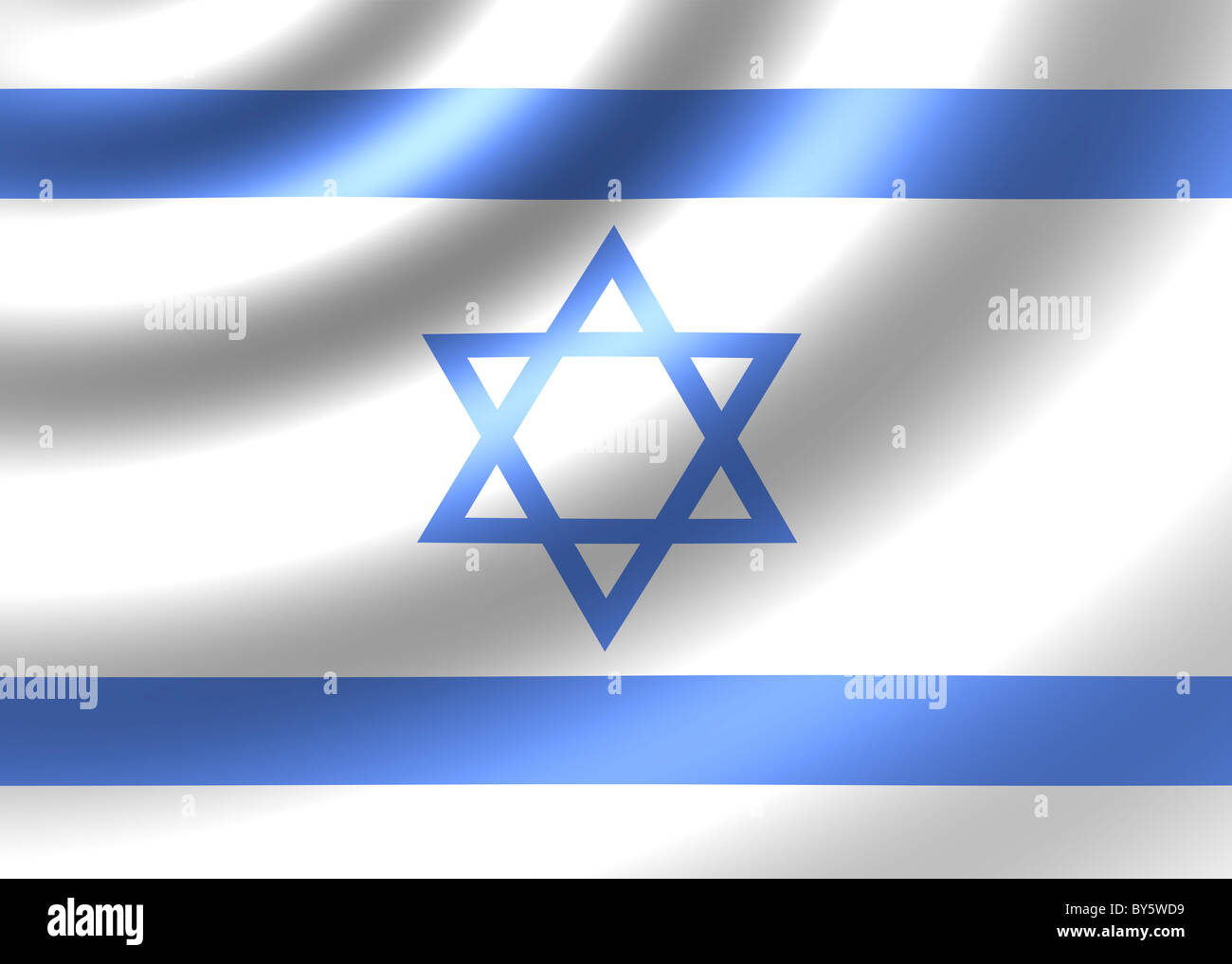 Israel flag Stock Photo