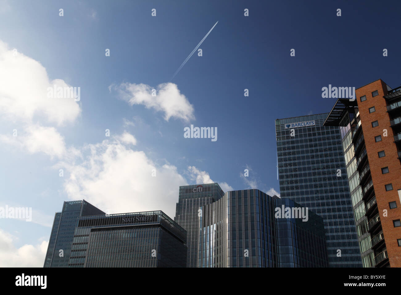 Buildings in Canary Wharf, London Stock Photo - Alamy