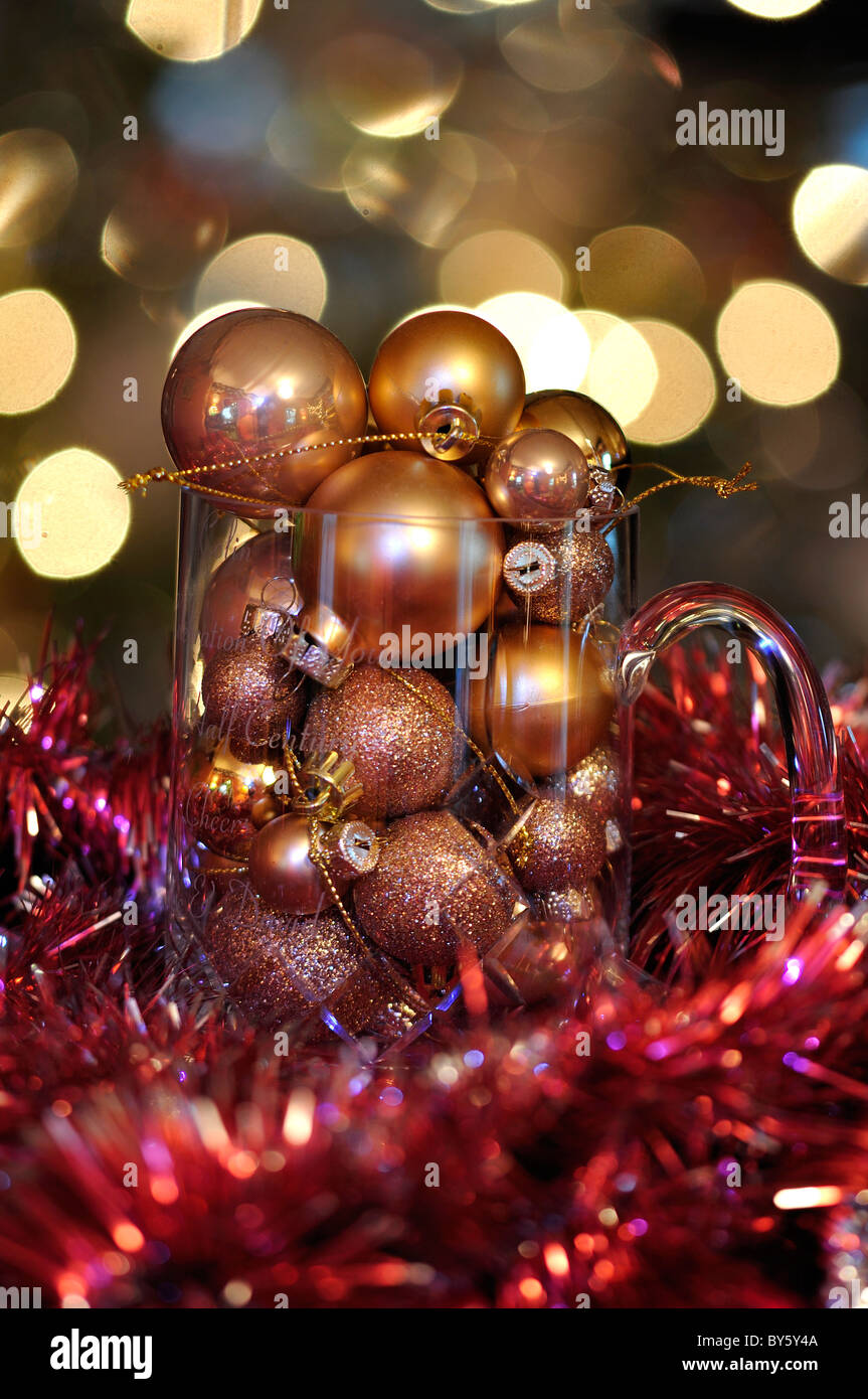 Festive lights and baubles hi-res stock photography and images - Alamy