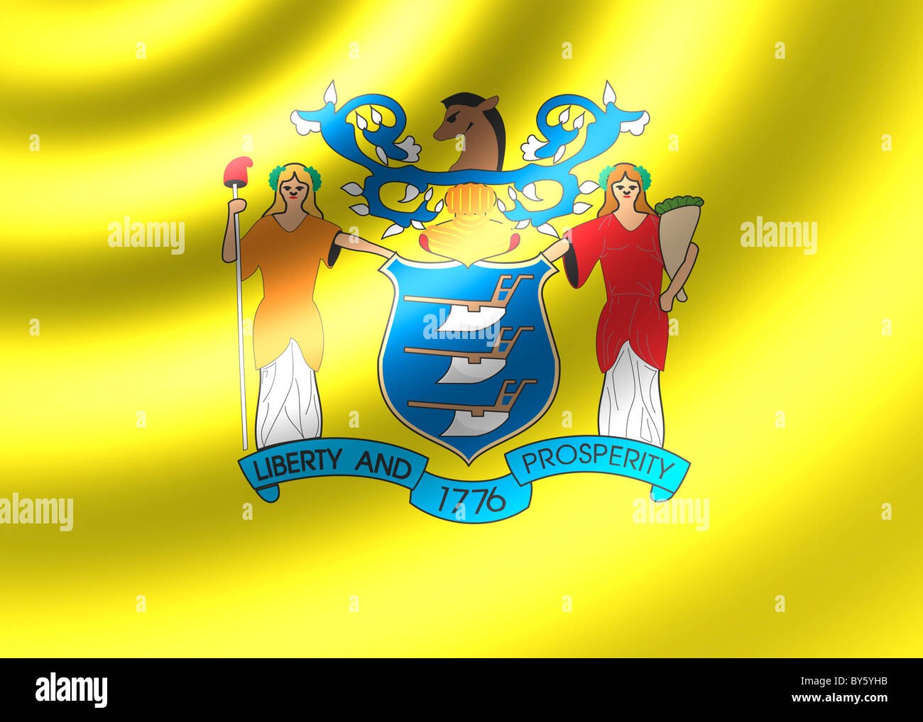 New Jersey flag Stock Photo Alamy