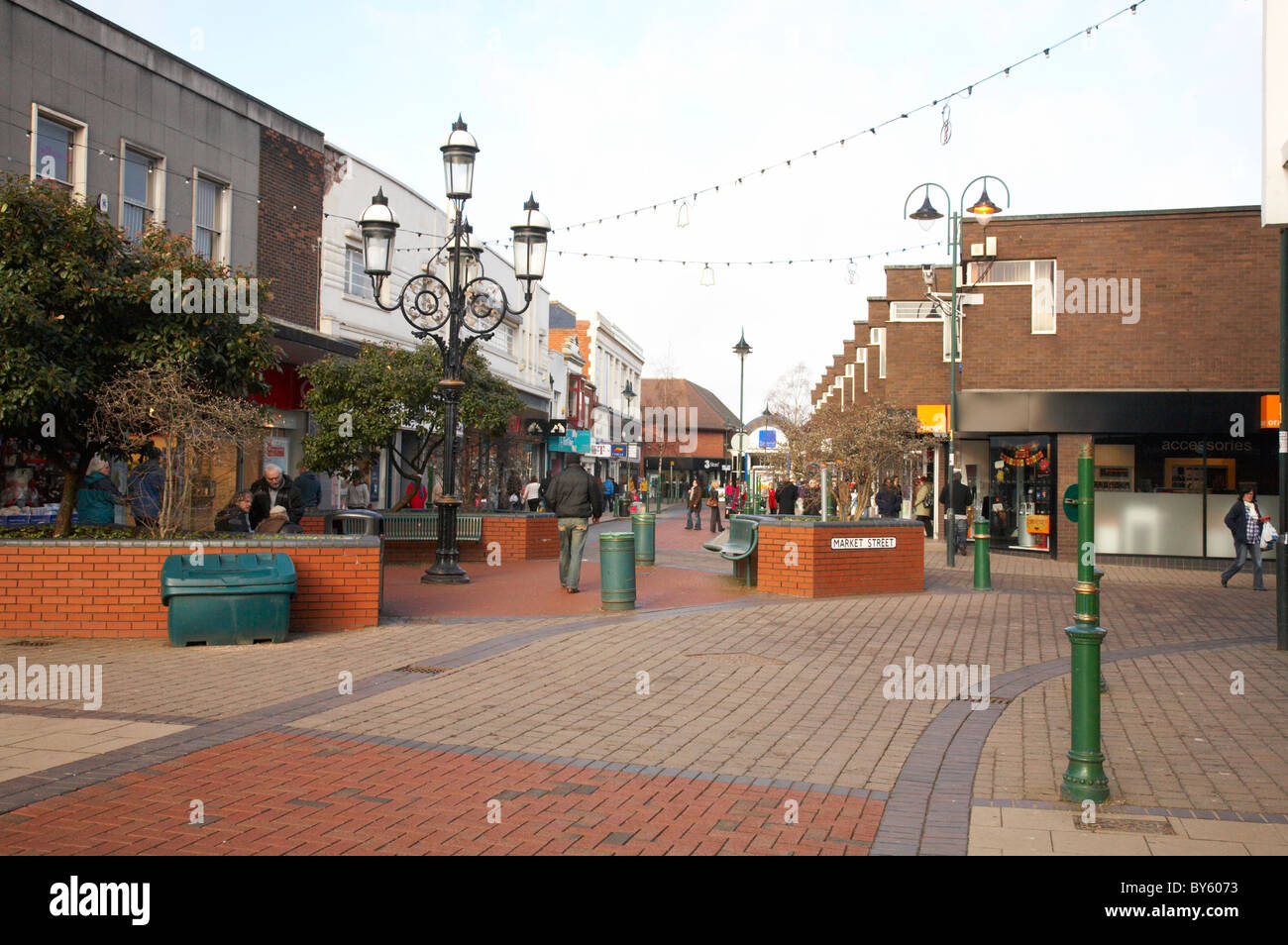 Market Street in Crewe Cheshire UK Stock Photo Alamy