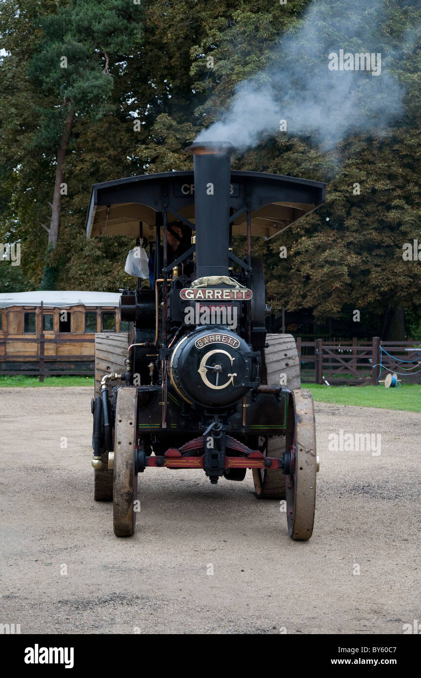 Stream traction engine at Bressingham Steam Museum in Norfolk, England. Stock Photo