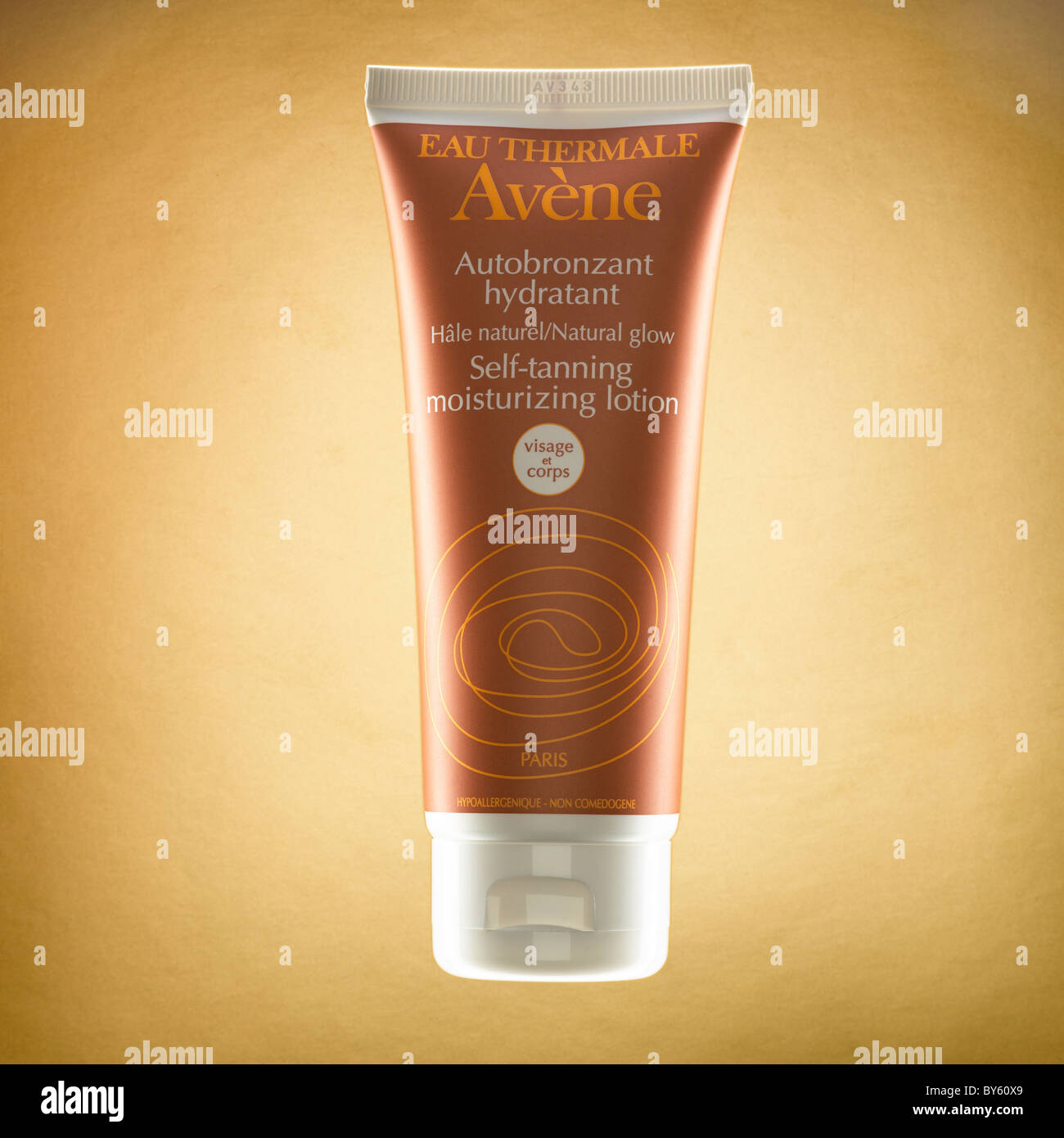 Eau Thermale Avene self tanning moisturizing Stock Photo