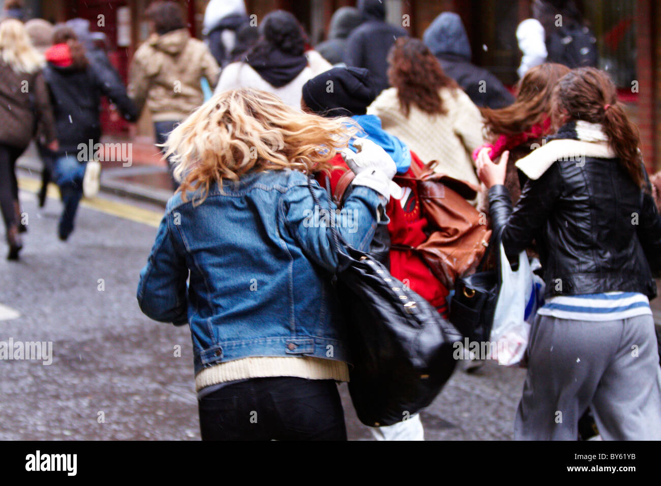 Crowd panic running hi-res stock photography and images - Alamy