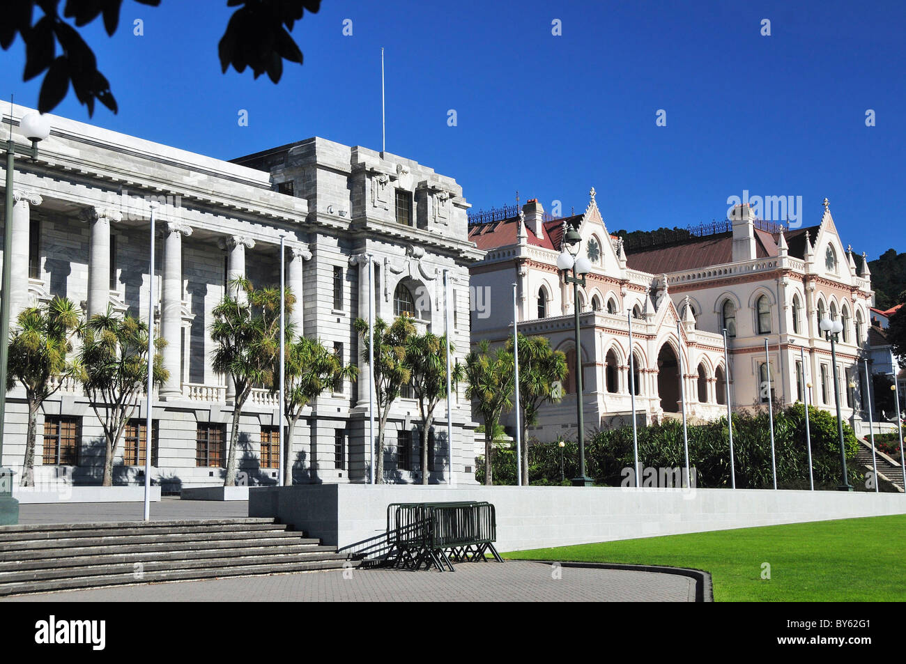 New Zealand, North Island, Wellington, Parliament library Stock Photo
