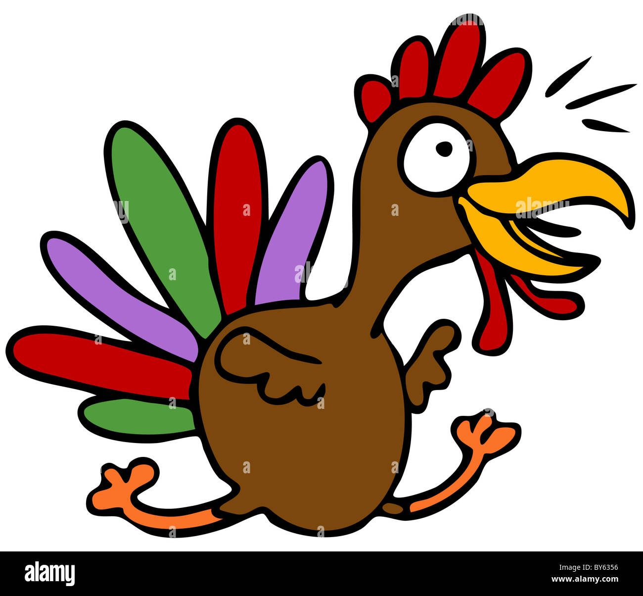 An image of a cartoon turkey character Stock Photo Alamy