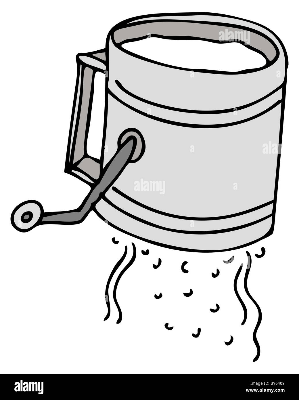 An image of a flour sifting device Stock Photo Alamy