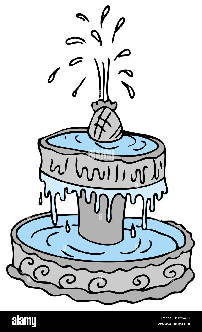 An image of a cartoon water fountain Stock Photo - Alamy