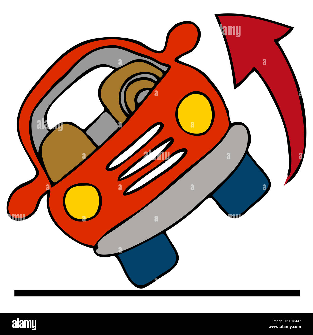 An image of a car rolling over Stock Photo Alamy