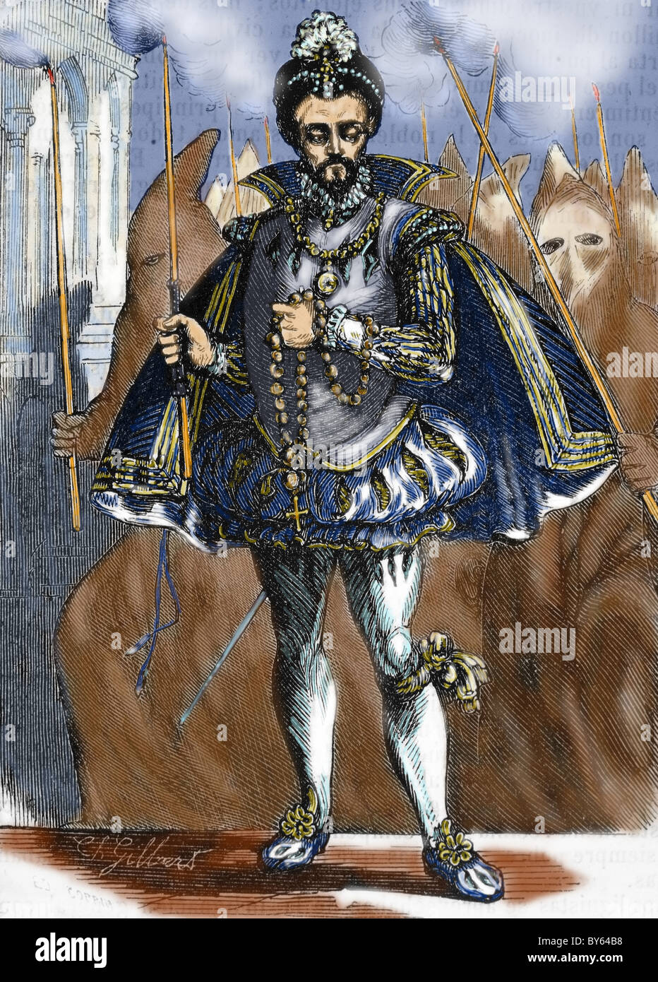 HENRY III of France (1551-1589). King of France (1574-1589). Stock Photo