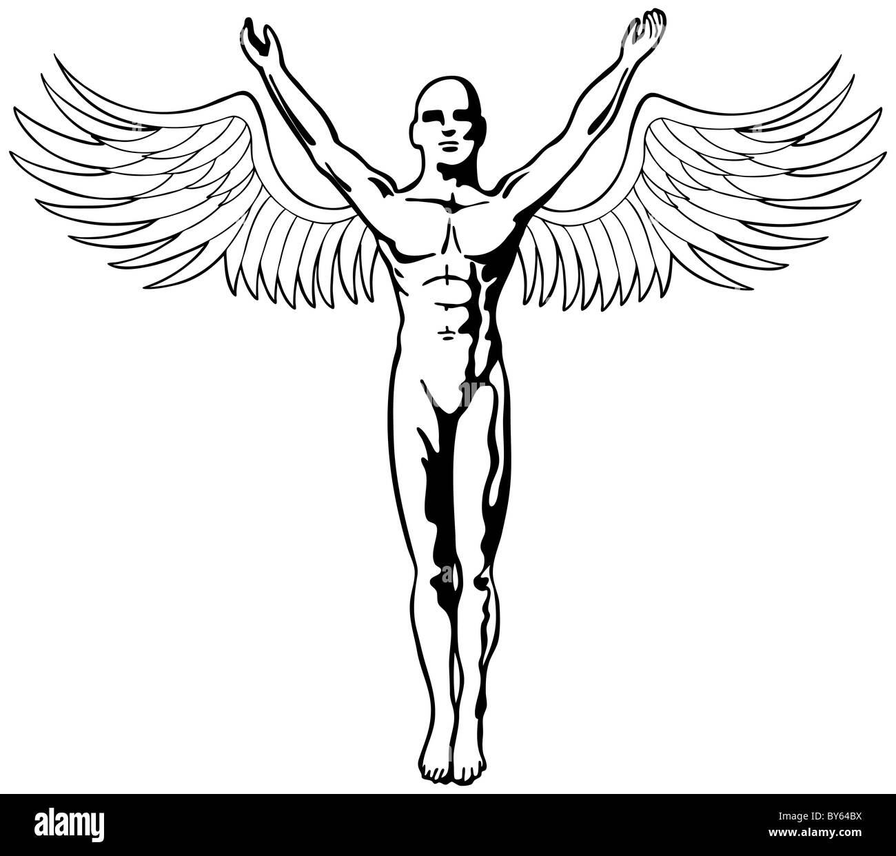 Image of an angel with arms outstretched Stock Photo - Alamy