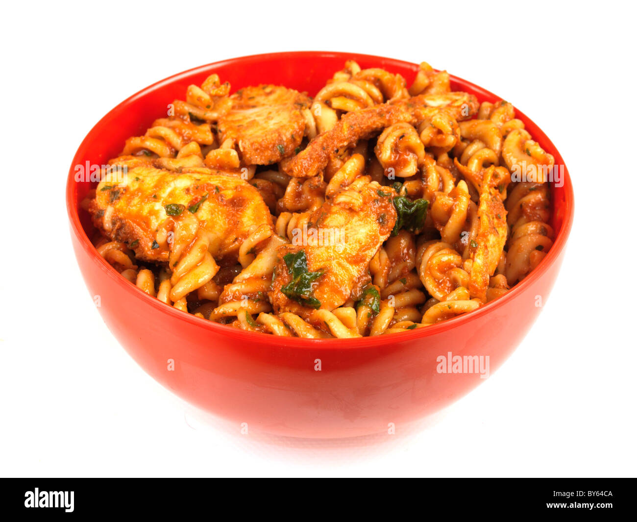 Chicken with Fusilli Pasta Salad Stock Photo Alamy