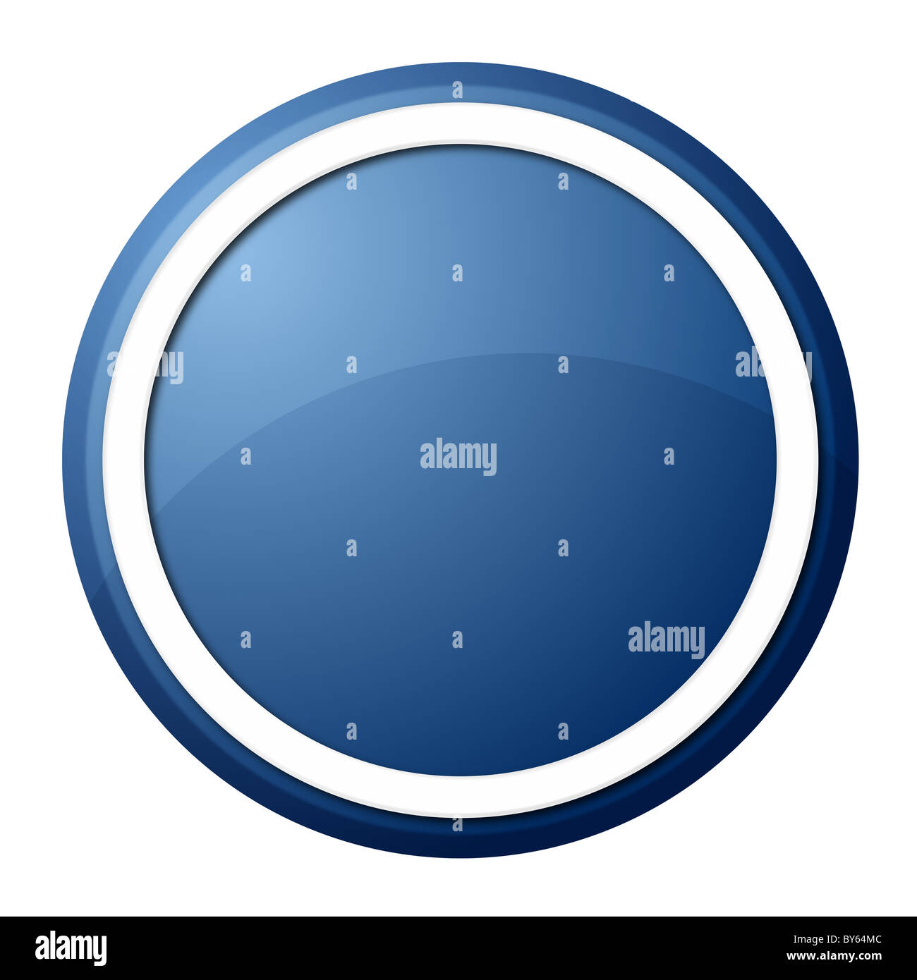 round blue button Stock Photo - Alamy