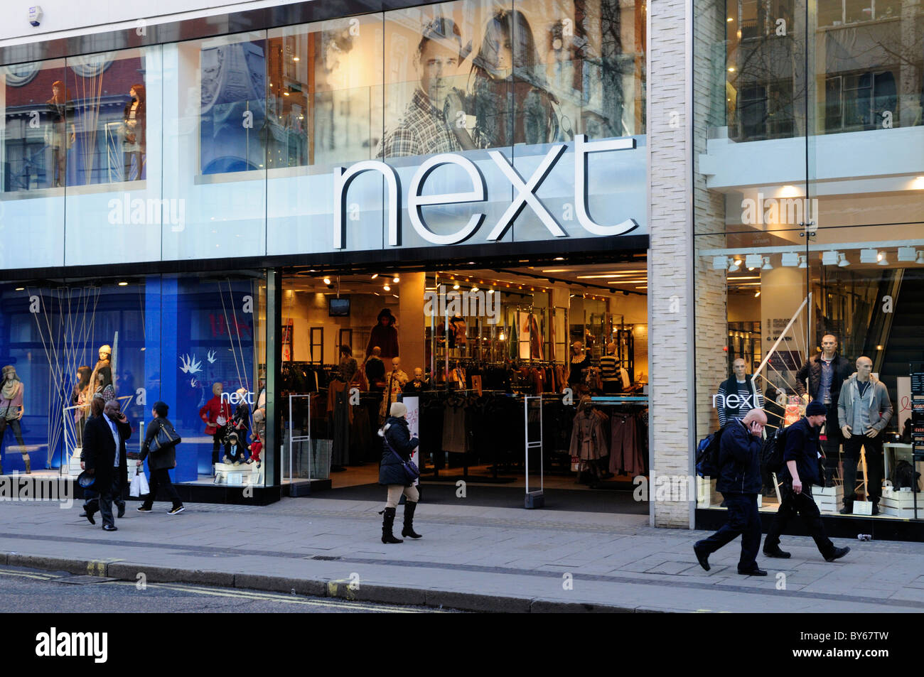 Next Clothes Shop, Oxford Street, london, England, UK Stock Photo