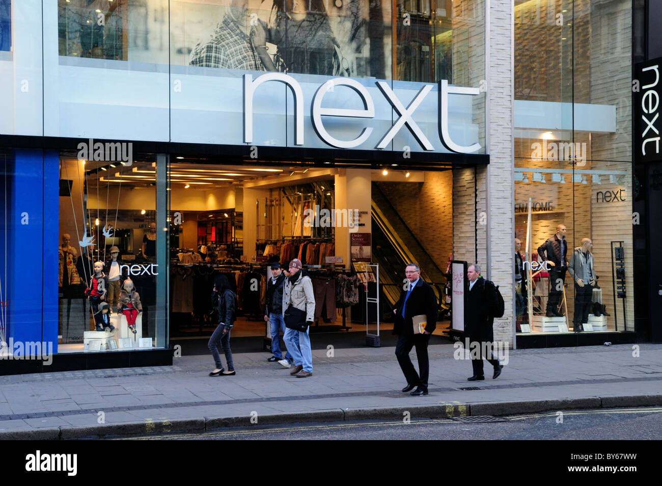 Next Clothes Shop, Oxford Street, London, England, UK Stock Photo